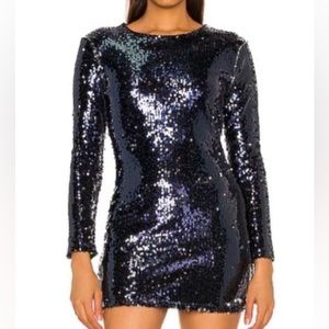 Never worn Revolve Superdown Mini dress, Size: Medium (Can fit a size 4-6), Navy